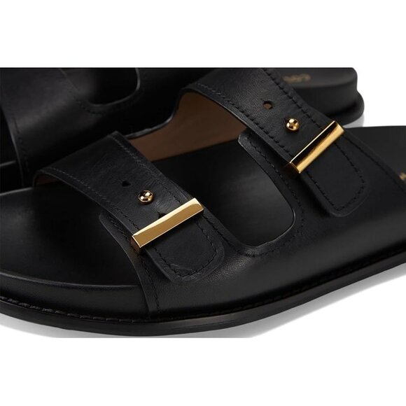Cole Haan Marisol Footbed Sandals Women's Sandals Black Leather - Picture 6 of 7